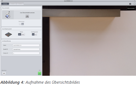 Abbildung 4 Aufnahme des Übersichtsbildes