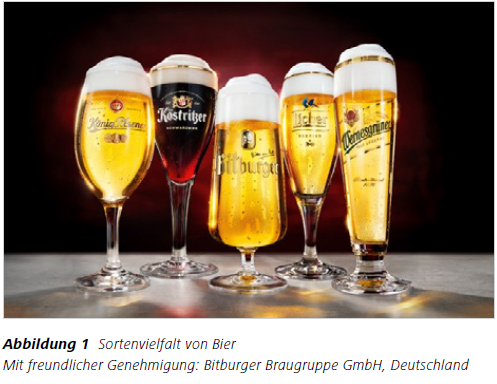 Abbildung 1 Abbildung 1 Sortenvielfalt von Bier Mit freundlicher Genehmigung: Bitburger Braugruppe GmbH, Deutschland